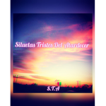 Siluetas Tristes Del Atardecer