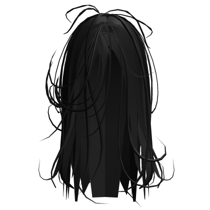 ´-` Black Messy Hair Horror Movie Protagonist 24.