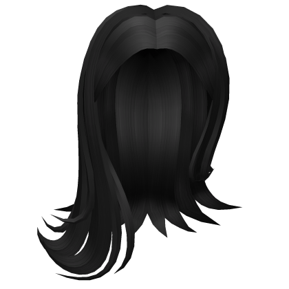 Y2K Preppy Hair Black