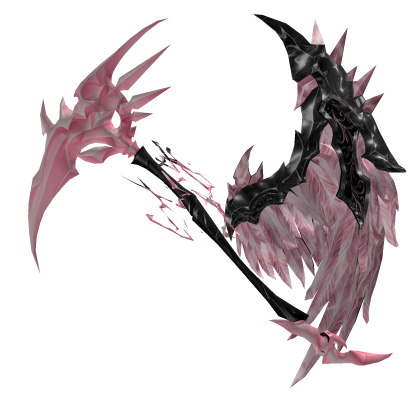 Pink Goth Half Wings w/ Scythe
