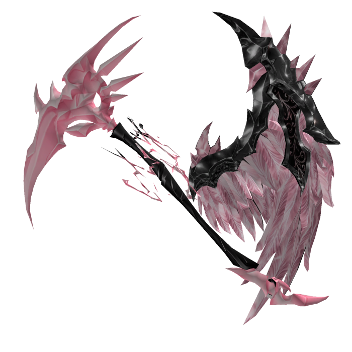 Pink Goth Half Wings w/ Scythe