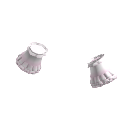 ୨୧ pretty big ruffled arm cuffs in pink
