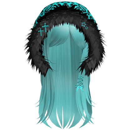 Cyan Leopard Hood Girl 