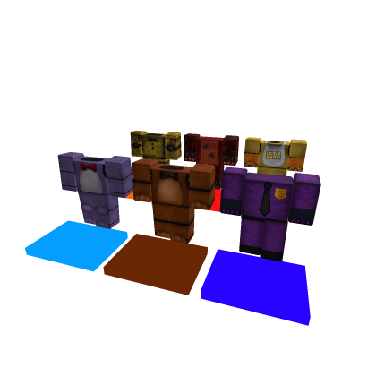 FNAF 1 clothes for try on / avatar catalog