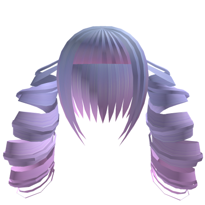 Long Curly Goth Pigtails pastel