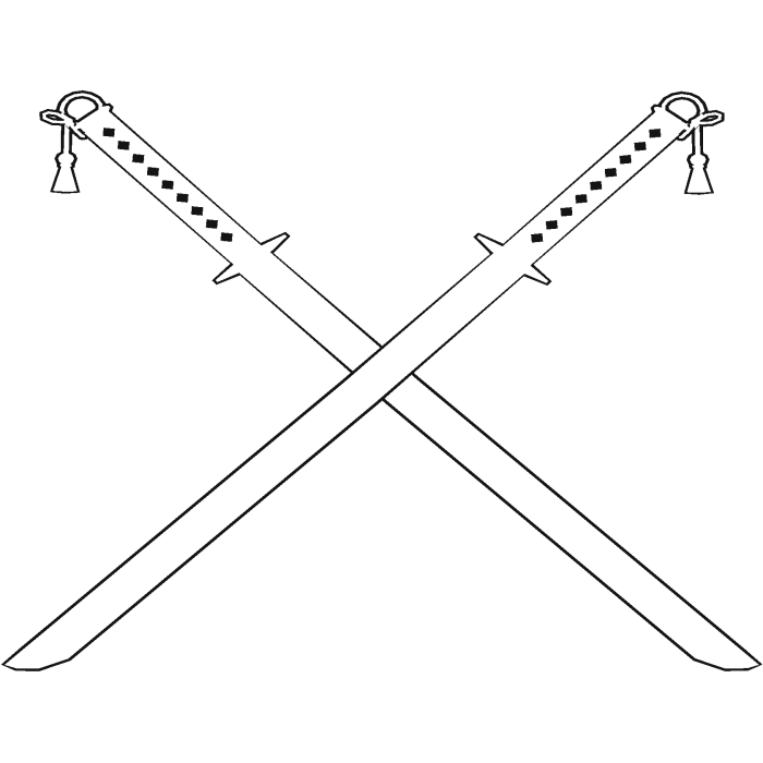 White Dual Katanas