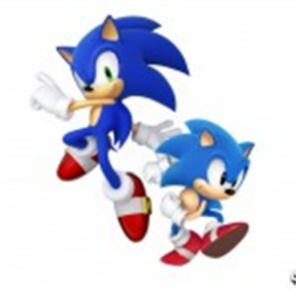 Sonic generations: classic sonic and modern sonic! Roblox decal