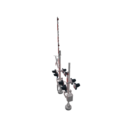 modern trinity metro railroad crossing signals