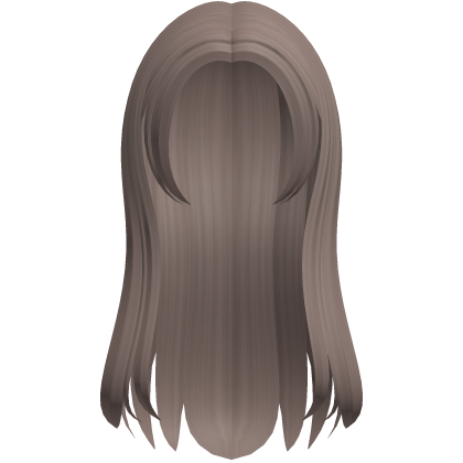 long simple sweet dust brown hair Roblox item