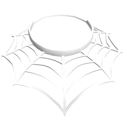 Spider Web Choker Necklace White