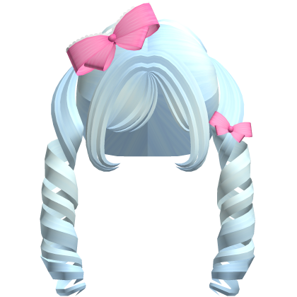 cute blue anime tornado pigtails
