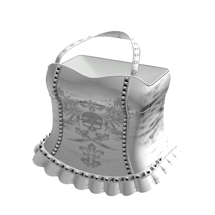Emo Rhinestone Dress in White