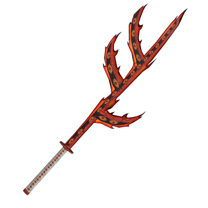 Fire Spikes Eye Blade Katana