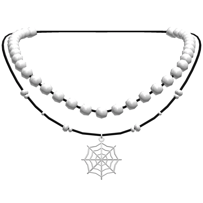 Y2K Layered Spider Web Necklace 🕸️