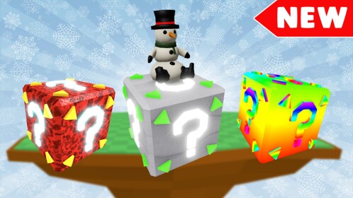 2 Player Lucky Block Tycoon - Snow Block!