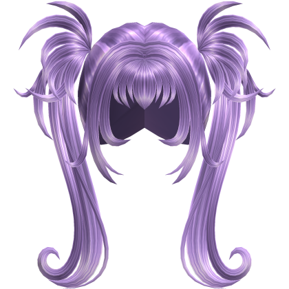 Lavender Gothic Spiky Twintails with Curls