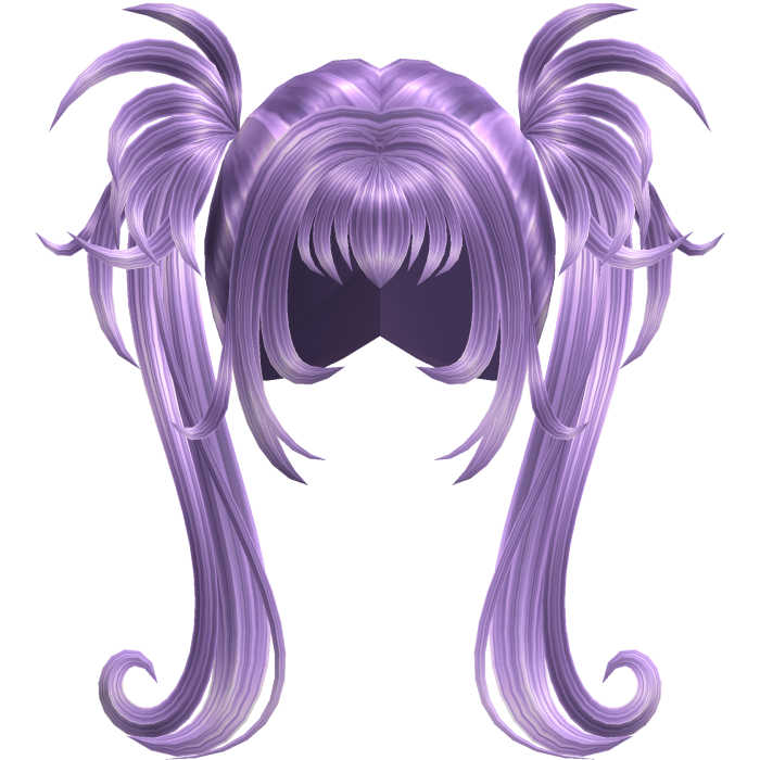 Lavender Gothic Spiky Twintails with Curls