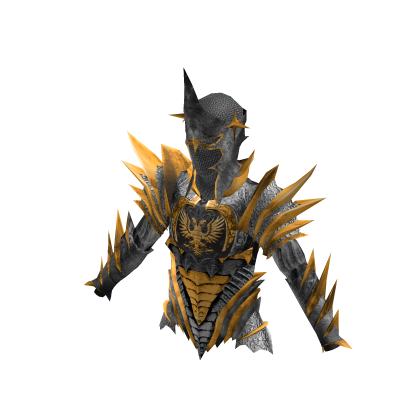 Medieval Divine Knight Full Armor Top Silver Gold