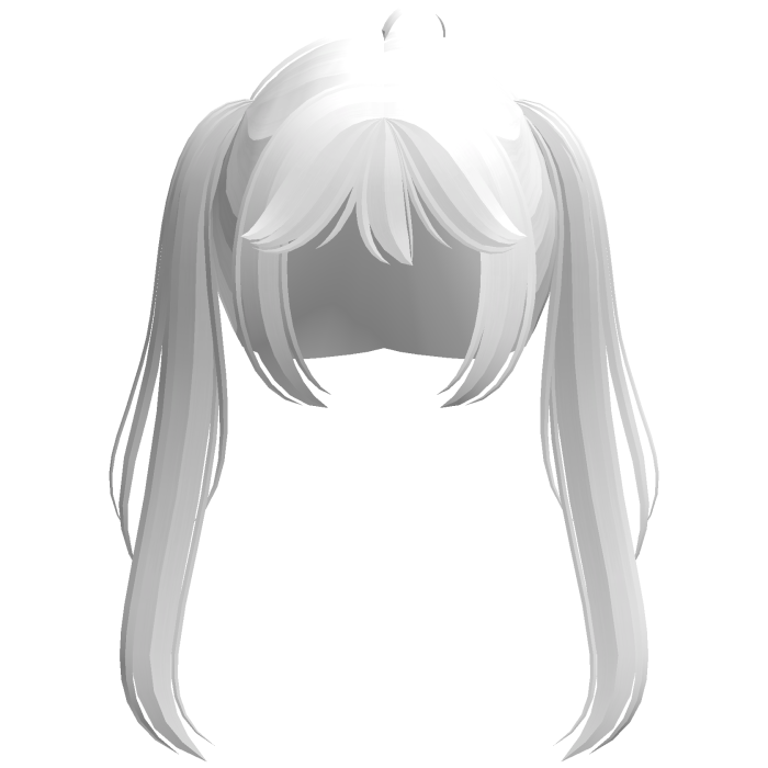 white kawaii popstar anime pigtails