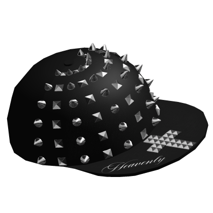 black studded cross heavenly spiky vkei scene cap