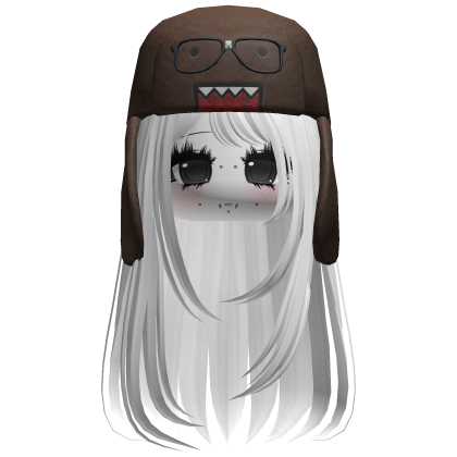 Domo Long Girl Hair White V4