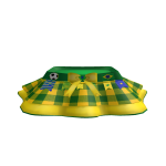 Brazilian Green and Yellow Plaid Skirt
