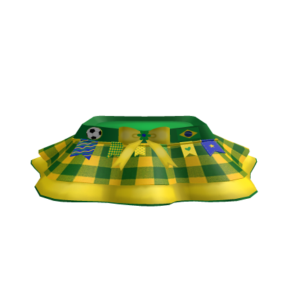 Brazilian Green and Yellow Plaid Skirt thumbnail