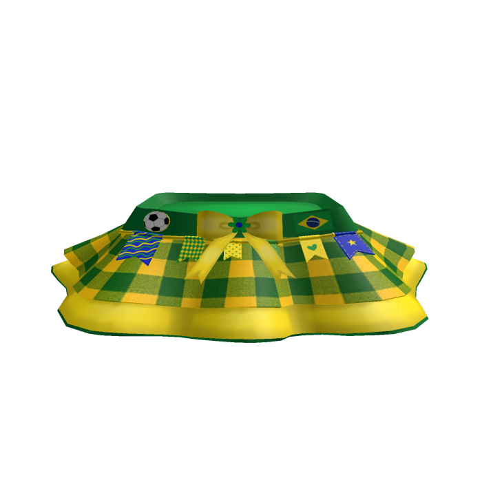 Brazilian Green and Yellow Plaid Skirt