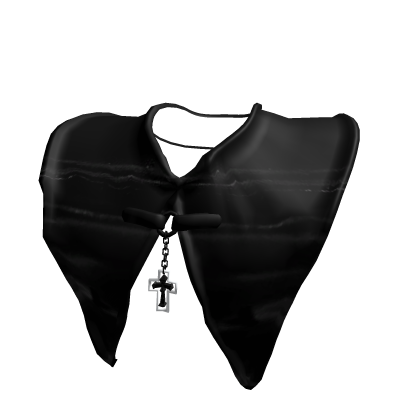 Black gothic collar with cross Roblox item