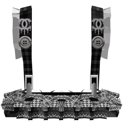 3.0 chanel overalls skirt with suspenders  Roblox item
