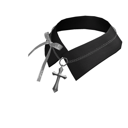 Black Gothic cross collar