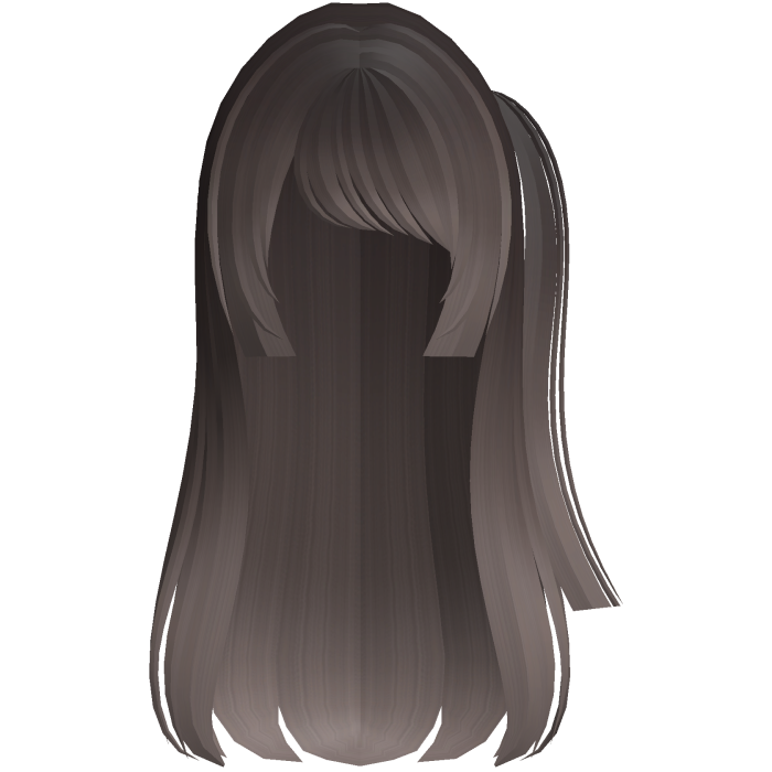 emo moe hime long hair w side pony brown fade