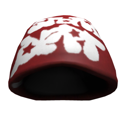 Red Puffy Beanie