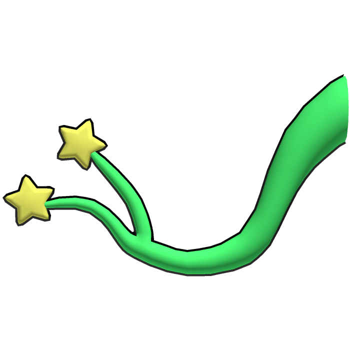 Yellow Alien Star Tail