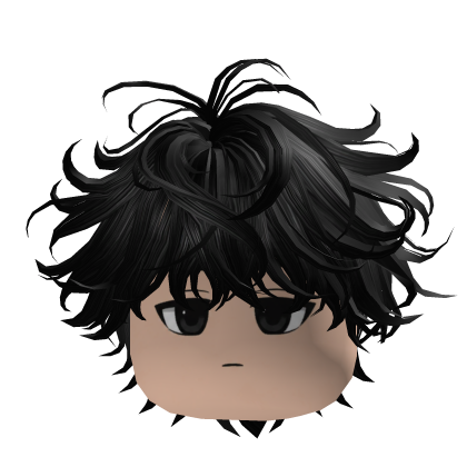 Y2K Midnight Messy Hair Emo Roblox item