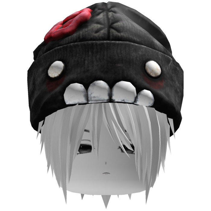 Vkei Moe Messy White Hair W Zombie Beanie & Face🧟