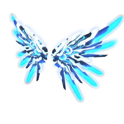 Full Mecha Wings Blue [EMISSIVE GLOW]