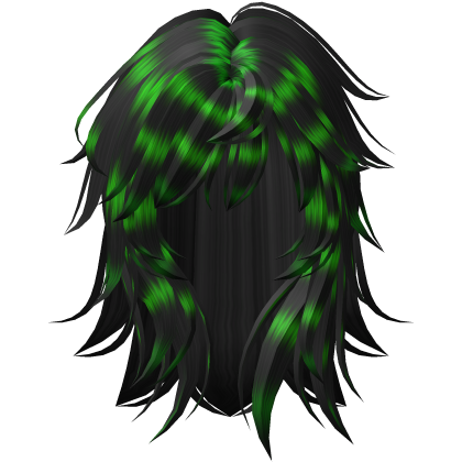 y2k Messy Layered Raccoon hair Roblox item