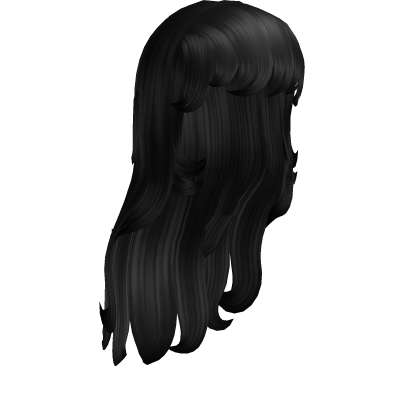 Long Wavy Hair in Black Roblox item