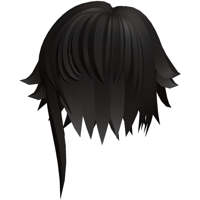 cute messy short hair w side tufts in dark brown