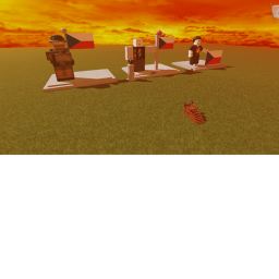 Sunset Statues
