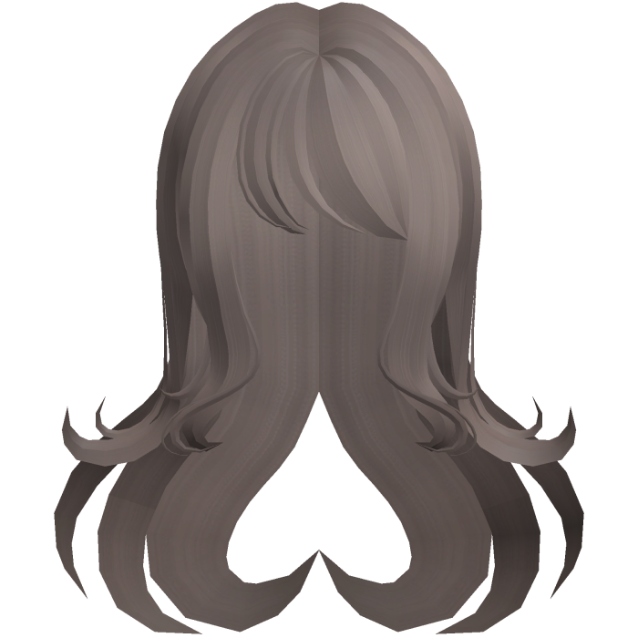 adorable dolly heart flowy long hair ash brown