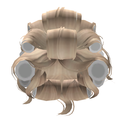 Huge Curlers Hairstyle in Blonde (White) Roblox item