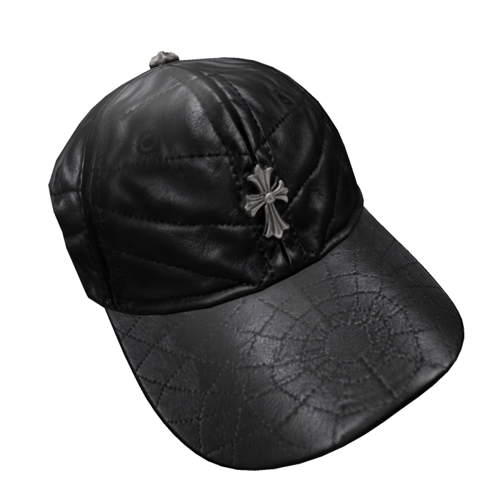 Chrome Hearts Black Web Cross Cap