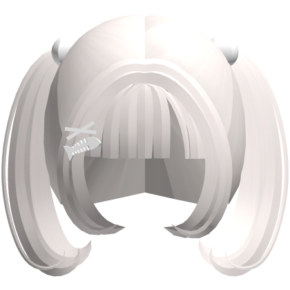 ꒰ ♡ adorable short twintails in light blonde  Roblox item