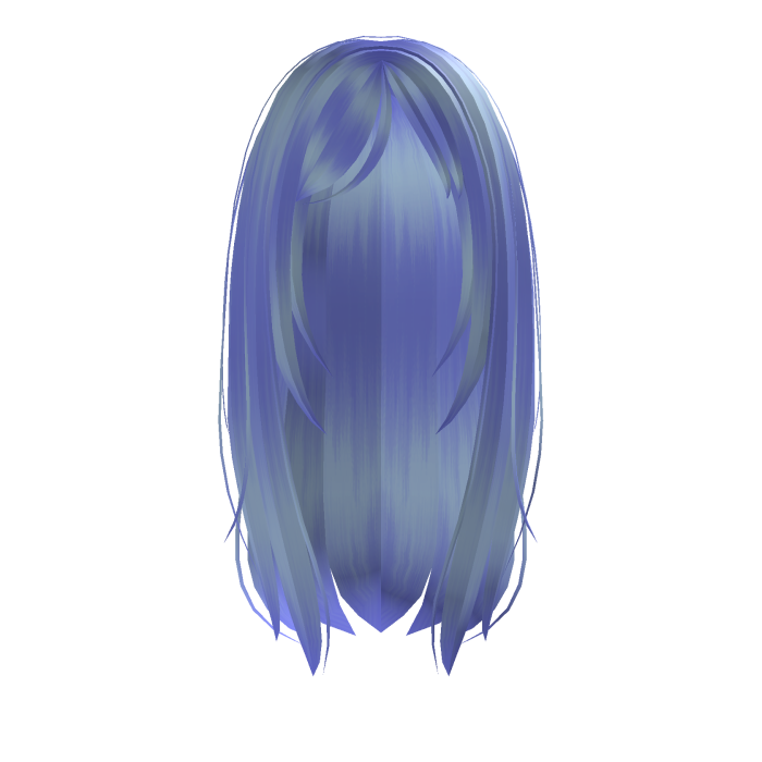 ʚ♡ɞ Straight Hair /w Bangs In Light Blue