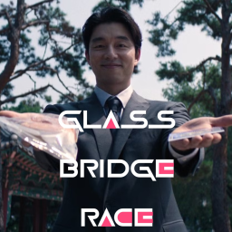 Squid Game! Glass Bridge Race