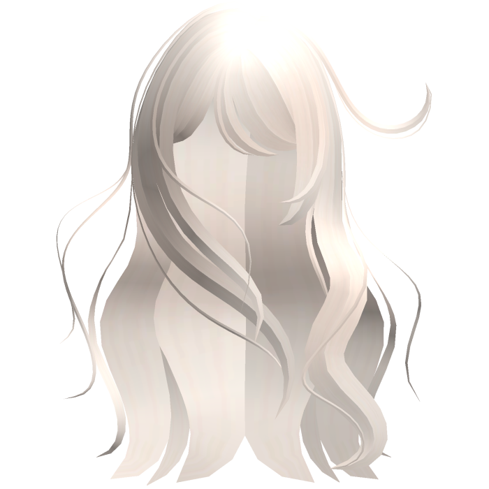 ♡ windy anime girl messy long hair (beige)