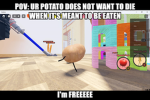 I like walking batata