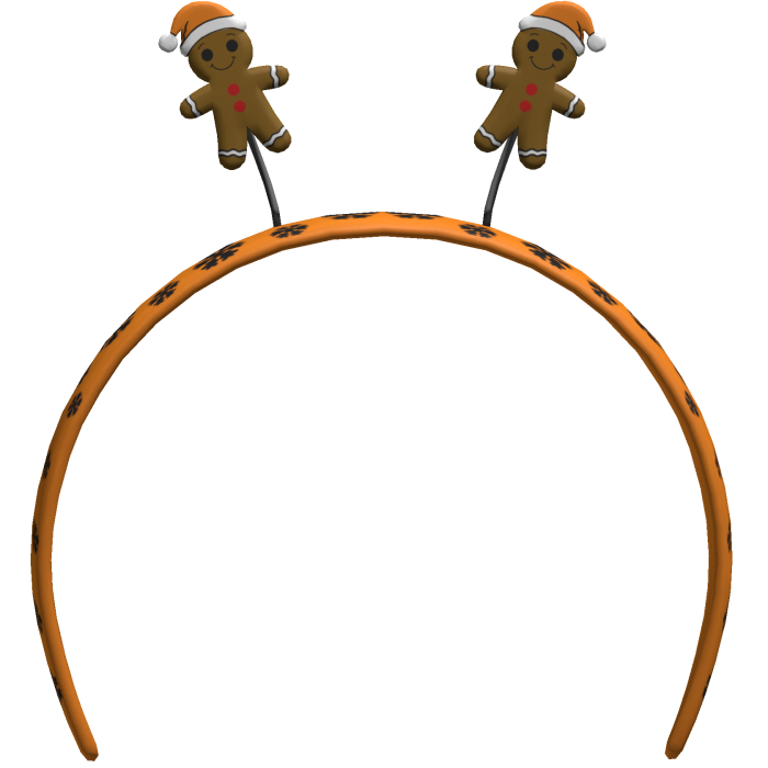 orange christmas headband